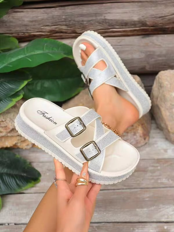FZY New Women's Home Slippers, Casual Sandals, Thick-Soled Slippers, Non-Slip Design, Comfortable Materials, Ergonomic Design, High-Quality  Home Slippers